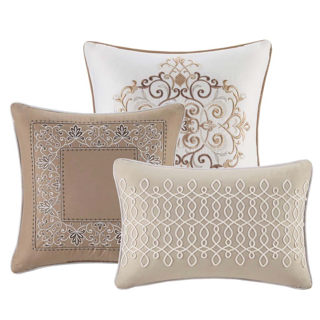 Mariella Ivory 7-Piece Comforter Set Comforter Sets By Olliix/JLA HOME (E & E Co., Ltd)