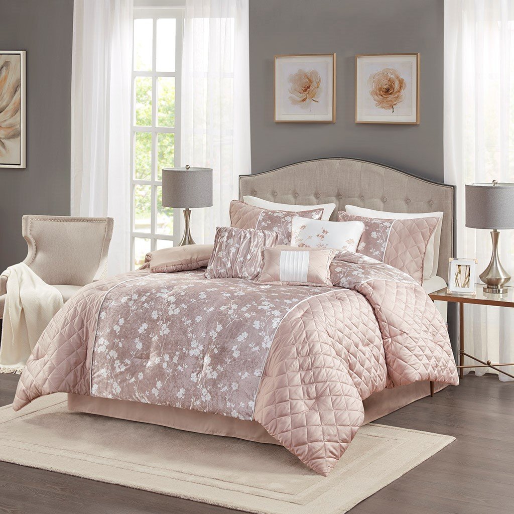 Marling Blush 7-Piece Comforter Set Comforter Sets By Olliix/JLA HOME (E & E Co., Ltd)