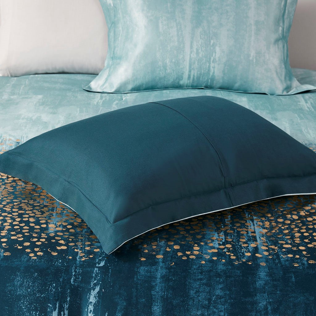 Midnight Garden 7 Piece Metallic Print Comforter Set