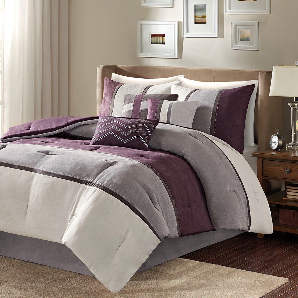 Palisades Purple 7-Piece Comforter Set Comforter Sets By Olliix/JLA HOME (E & E Co., Ltd)