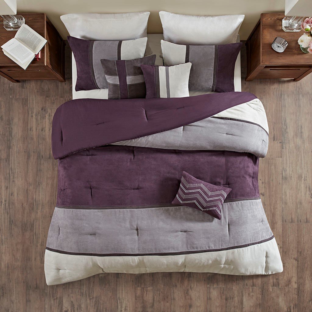 Palisades Purple 7-Piece Comforter Set Comforter Sets By Olliix/JLA HOME (E & E Co., Ltd)