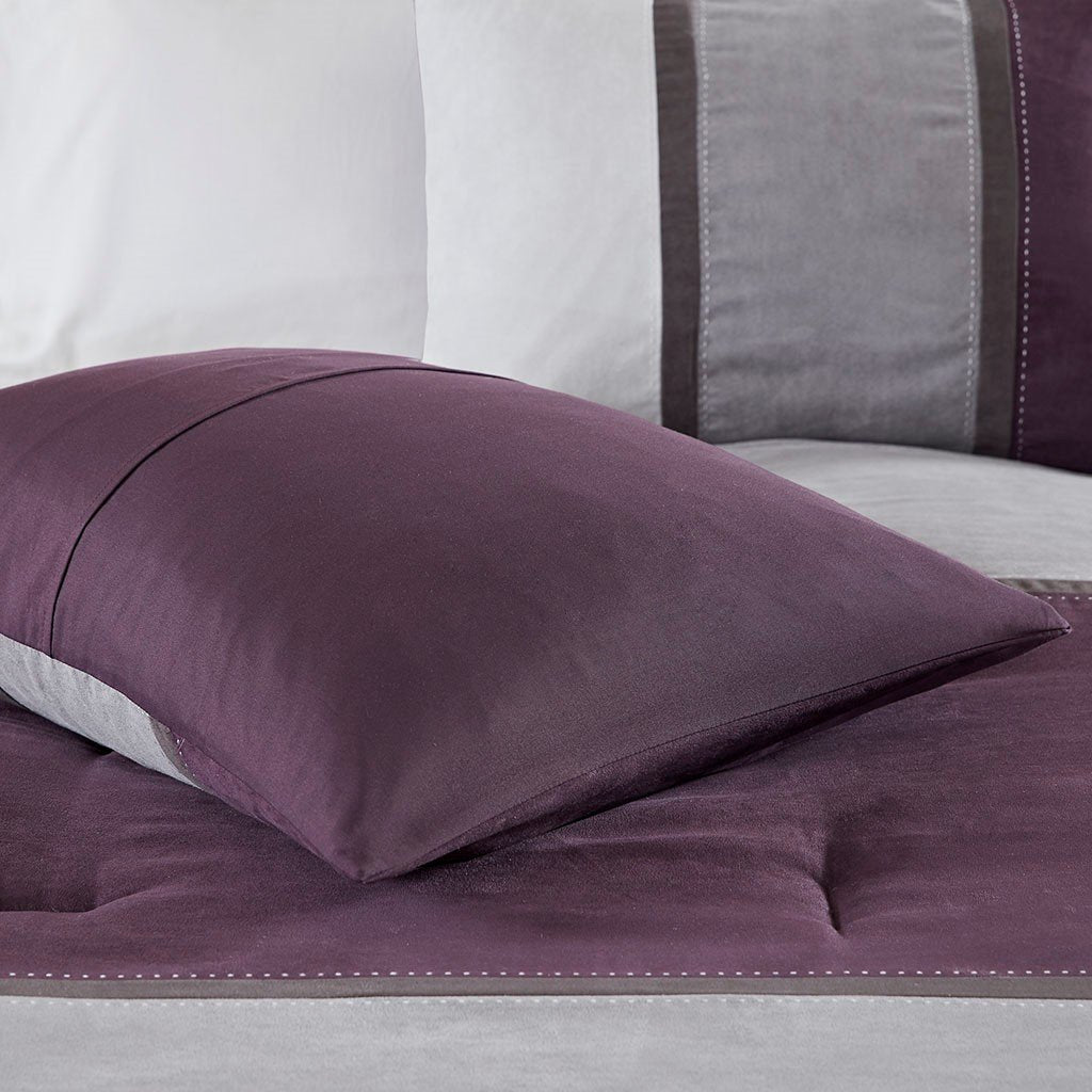 Palisades Purple 7-Piece Comforter Set Comforter Sets By Olliix/JLA HOME (E & E Co., Ltd)