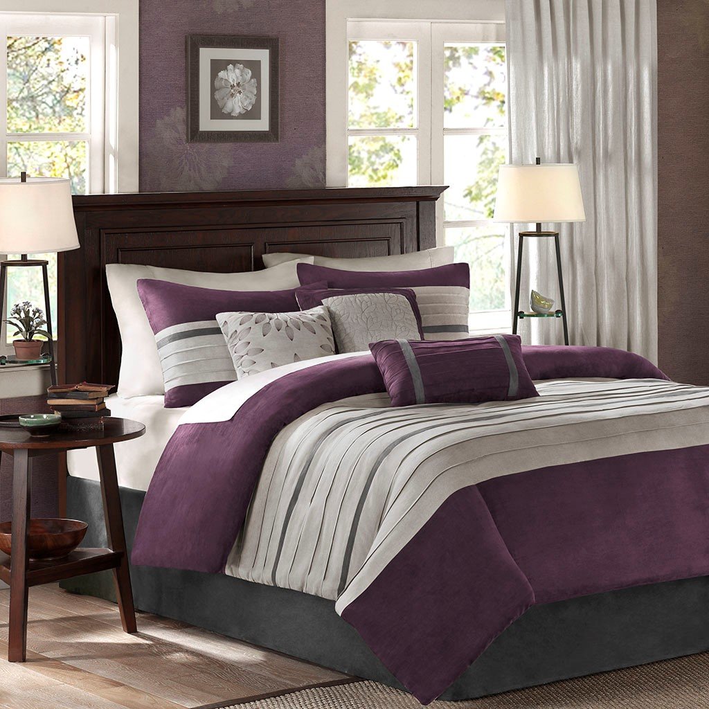 Palmer Purple 7-Piece Comforter Set Comforter Sets By Olliix/JLA HOME (E & E Co., Ltd)