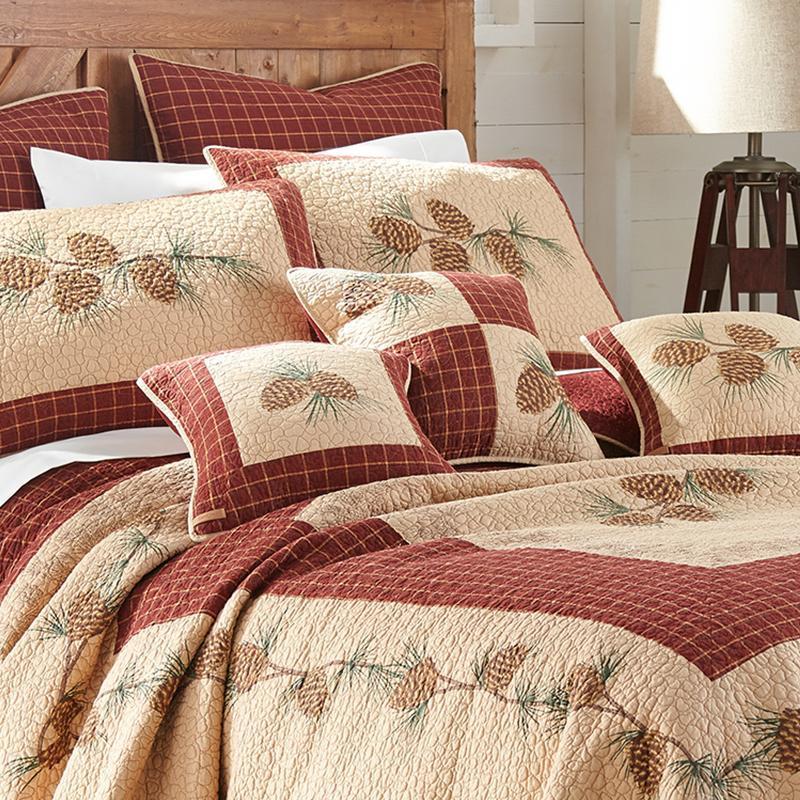 Pine Lodge 3-Piece Cotton Quilt Set Quilt Sets By Donna Sharp