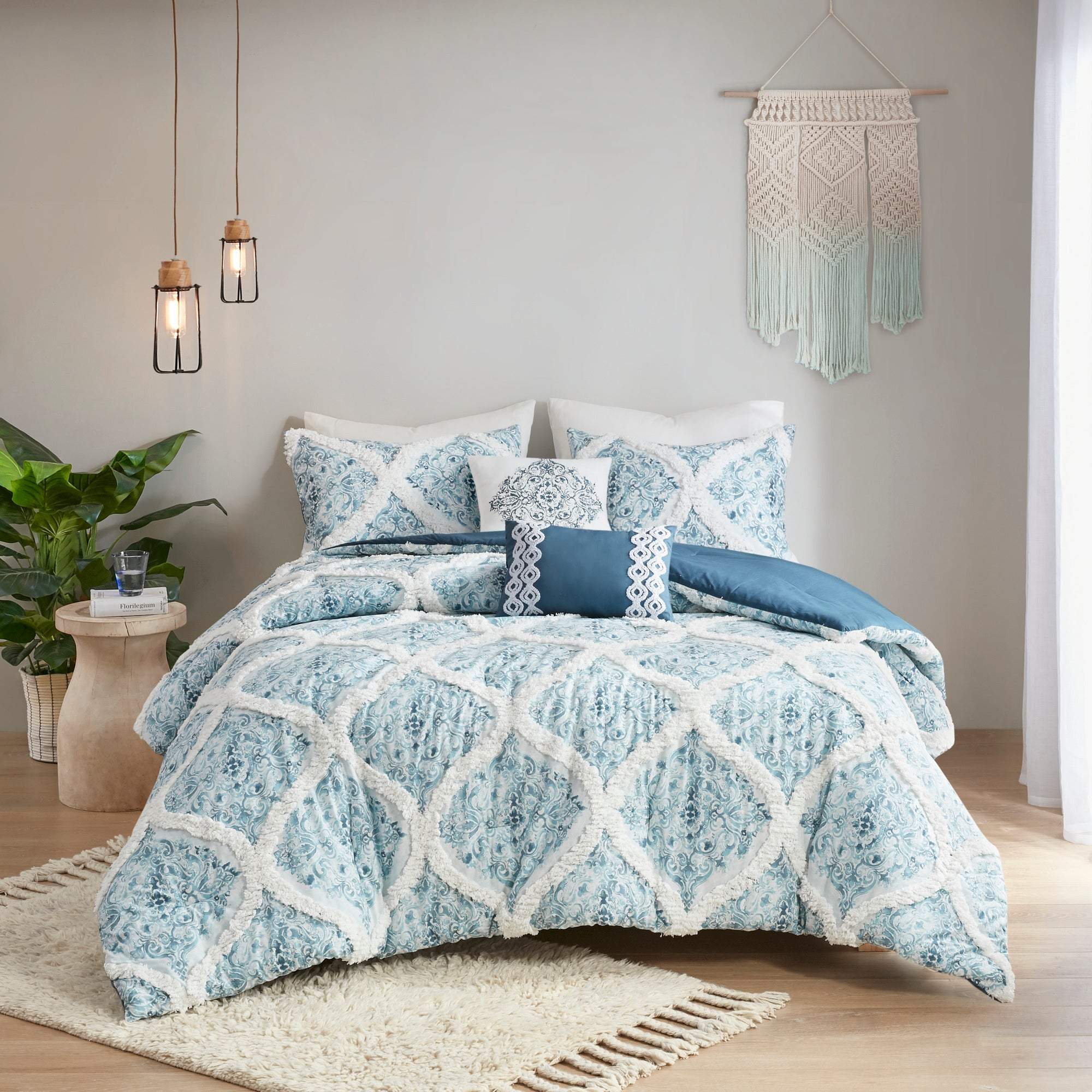 Rain Teal 5-Piece Comforter Set Comforter Sets By Olliix/JLA HOME (E & E Co., Ltd)