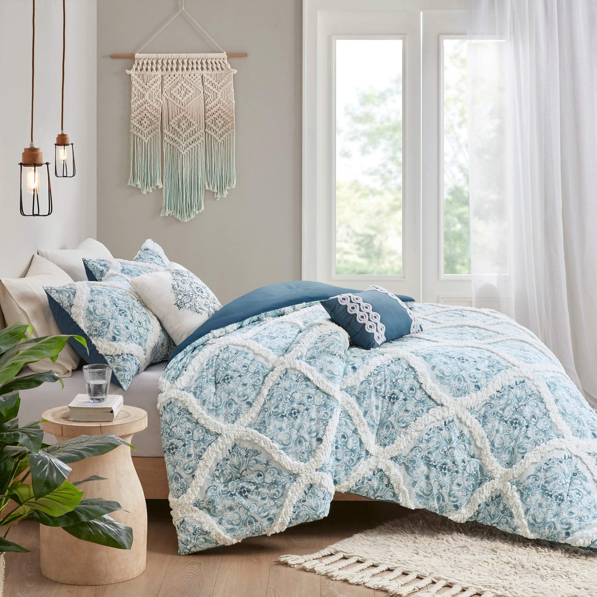 Rain Teal 5-Piece Comforter Set Comforter Sets By Olliix/JLA HOME (E & E Co., Ltd)