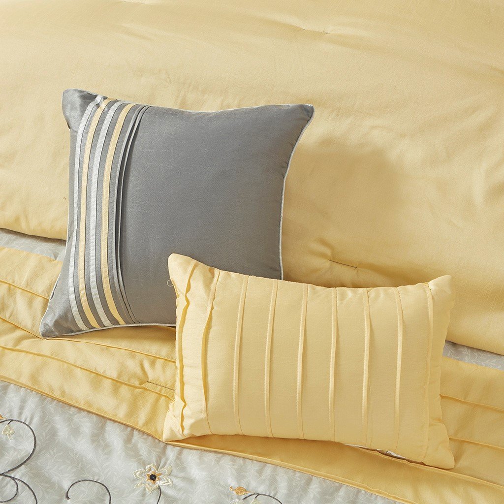 Serene Yellow 7-Piece Comforter Set Comforter Sets By Olliix/JLA HOME (E & E Co., Ltd)