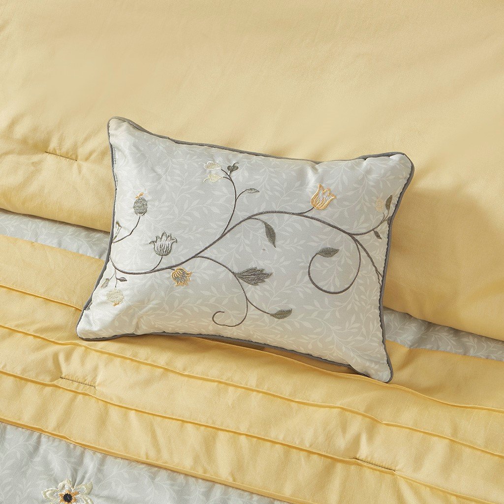 Serene Yellow 7-Piece Comforter Set Comforter Sets By Olliix/JLA HOME (E & E Co., Ltd)