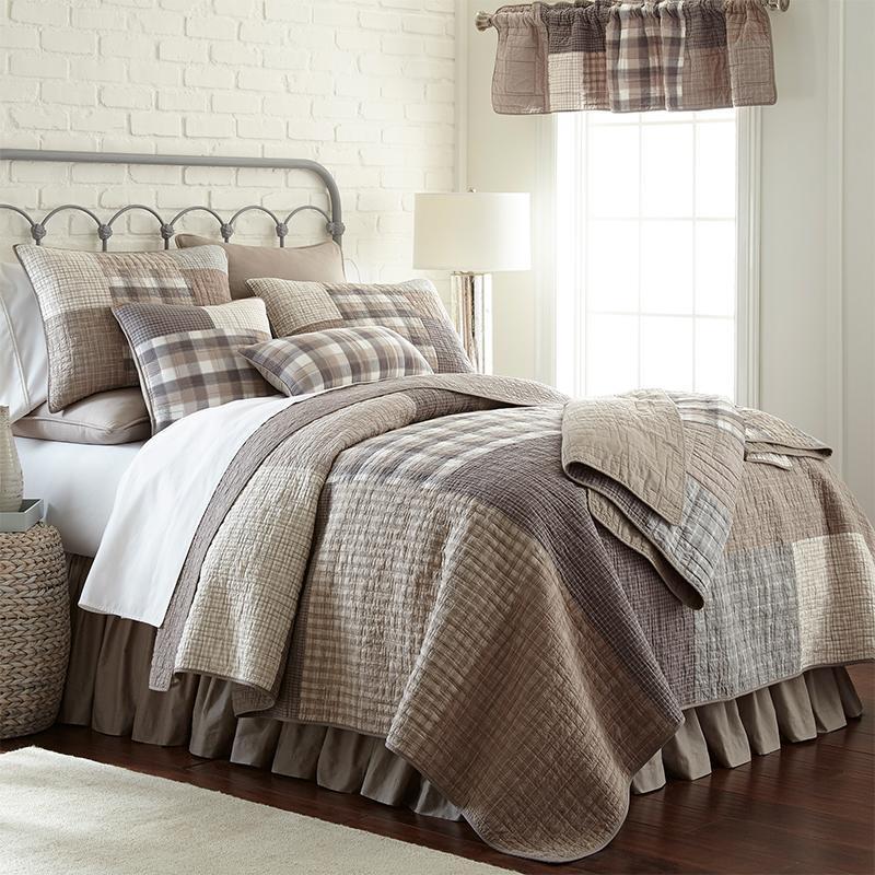 Smoky Square 3-Piece Cotton Quilt Set Quilt Sets By Donna Sharp