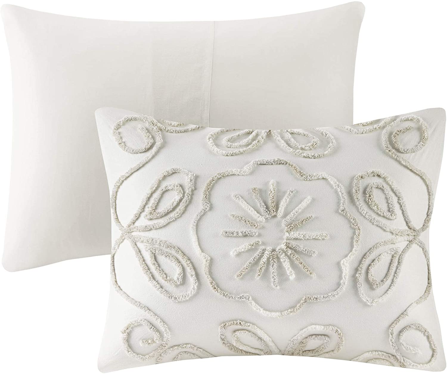 Violette Ivory/Taupe 3-Piece Comforter Set Comforter Sets By Olliix/JLA HOME (E & E Co., Ltd)