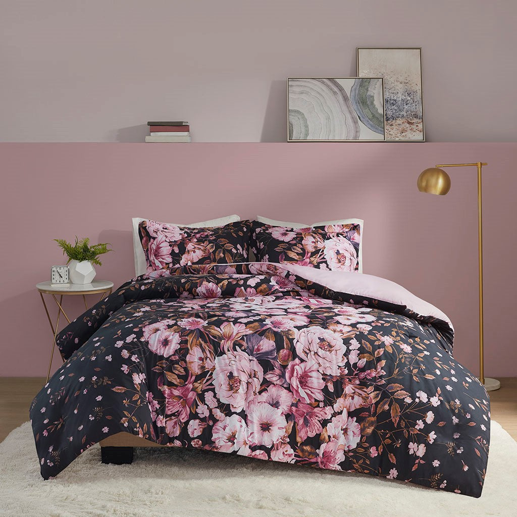 Gabriella Floral Printed Duvet Cover Set