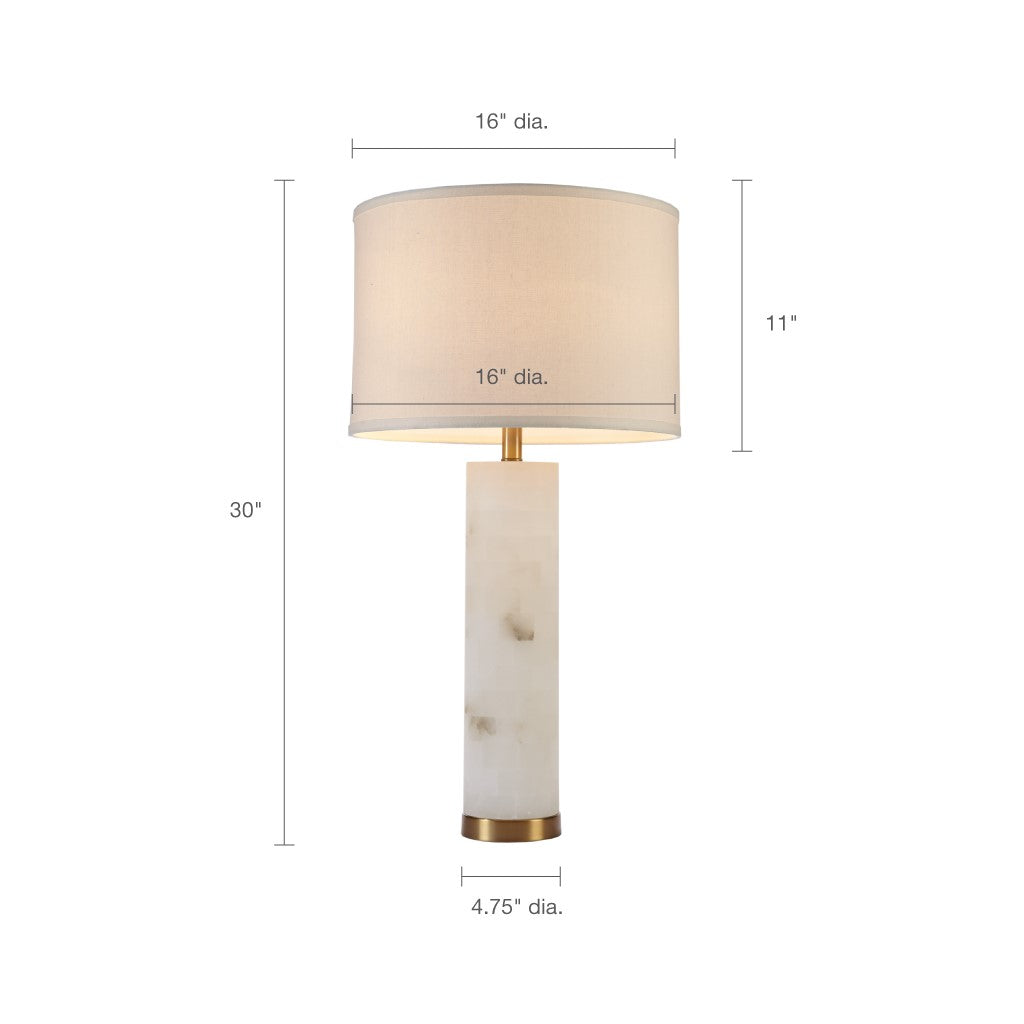 White Prague Table Lamp