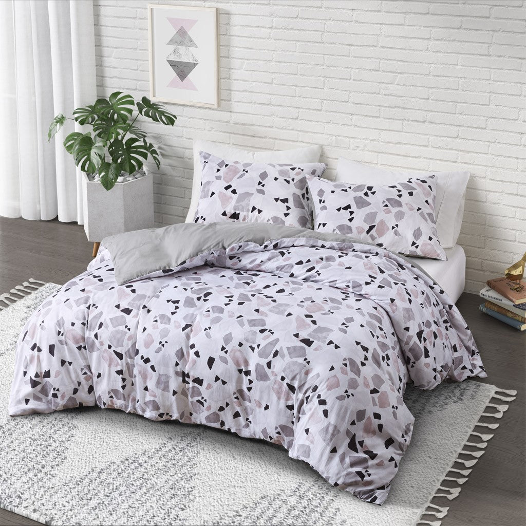 Terrazzo Cotton Printed Comforter Set