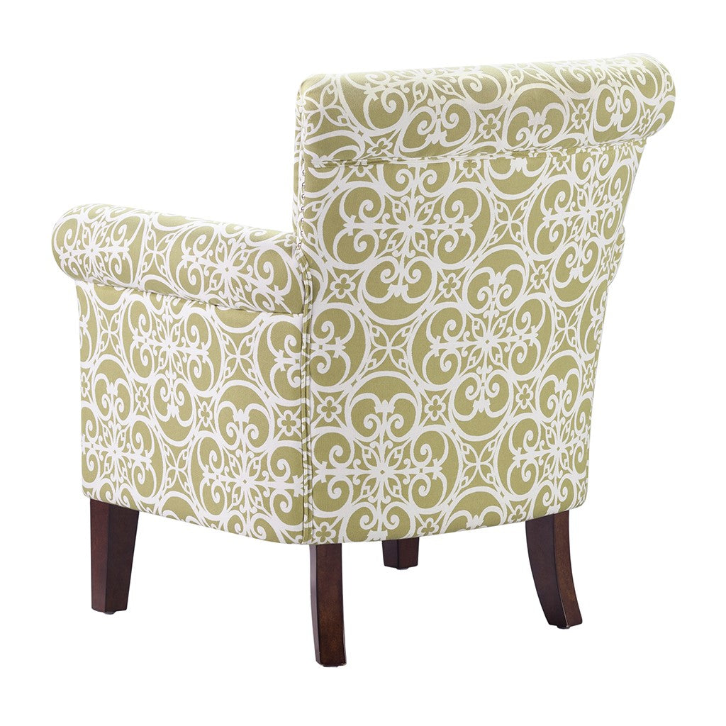 Brooke Green Tight Back Club Chair