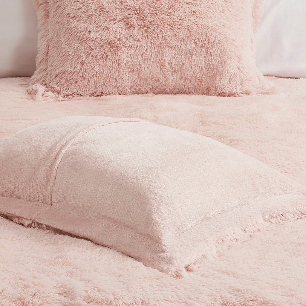 Malea Shaggy Fur Duvet Cover Set