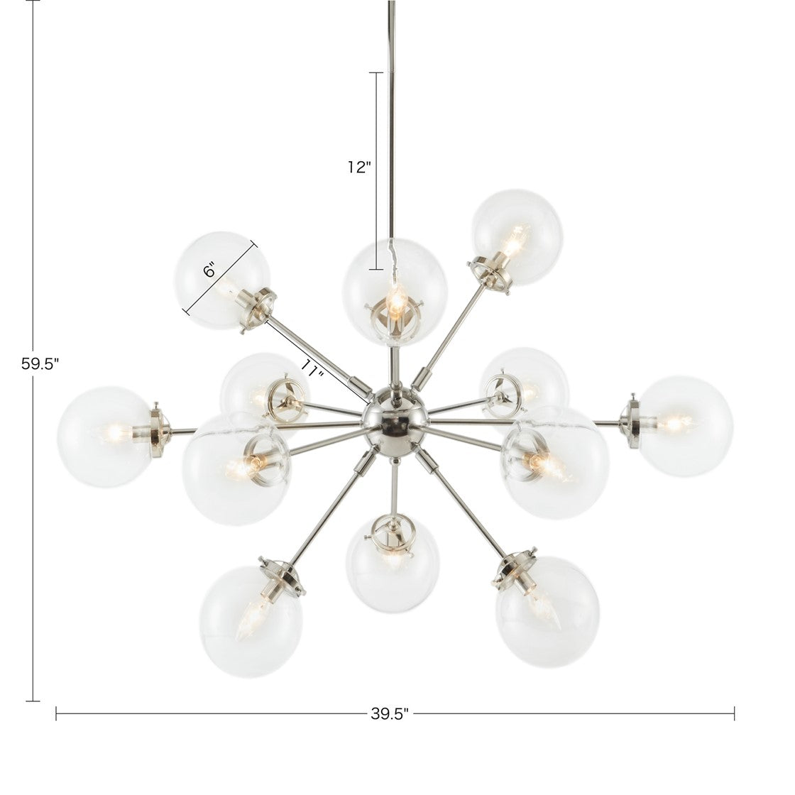 Silver Paige Chandelier