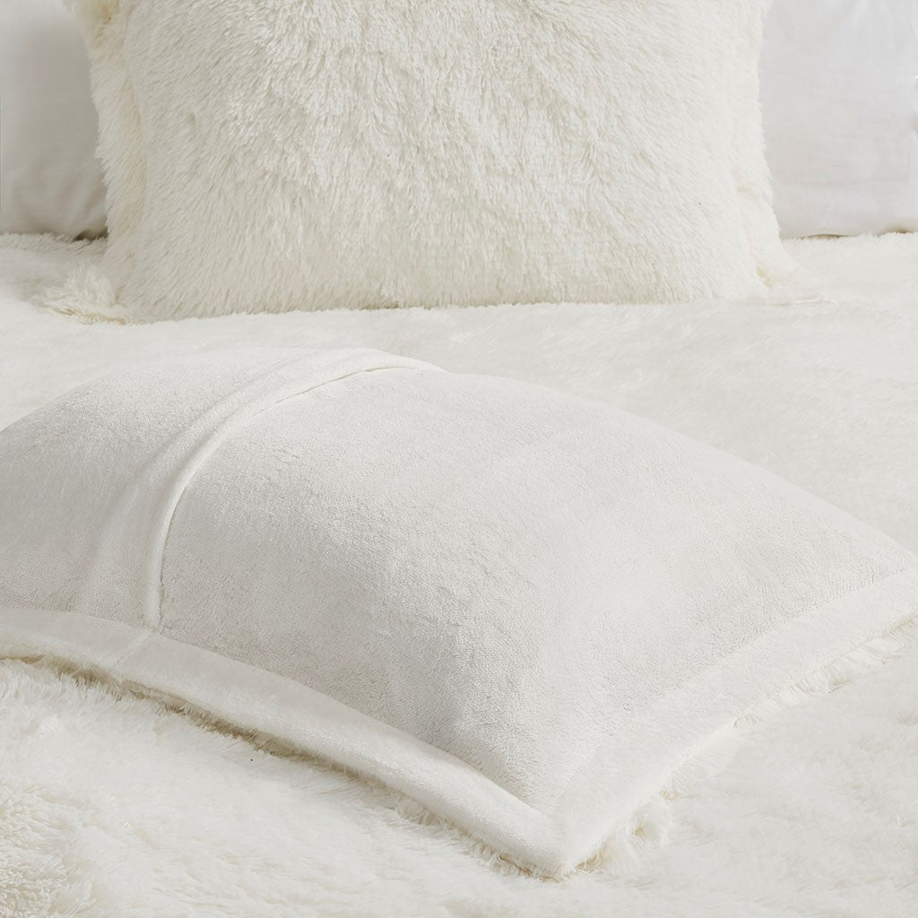 Malea Shaggy Fur Duvet Cover Set