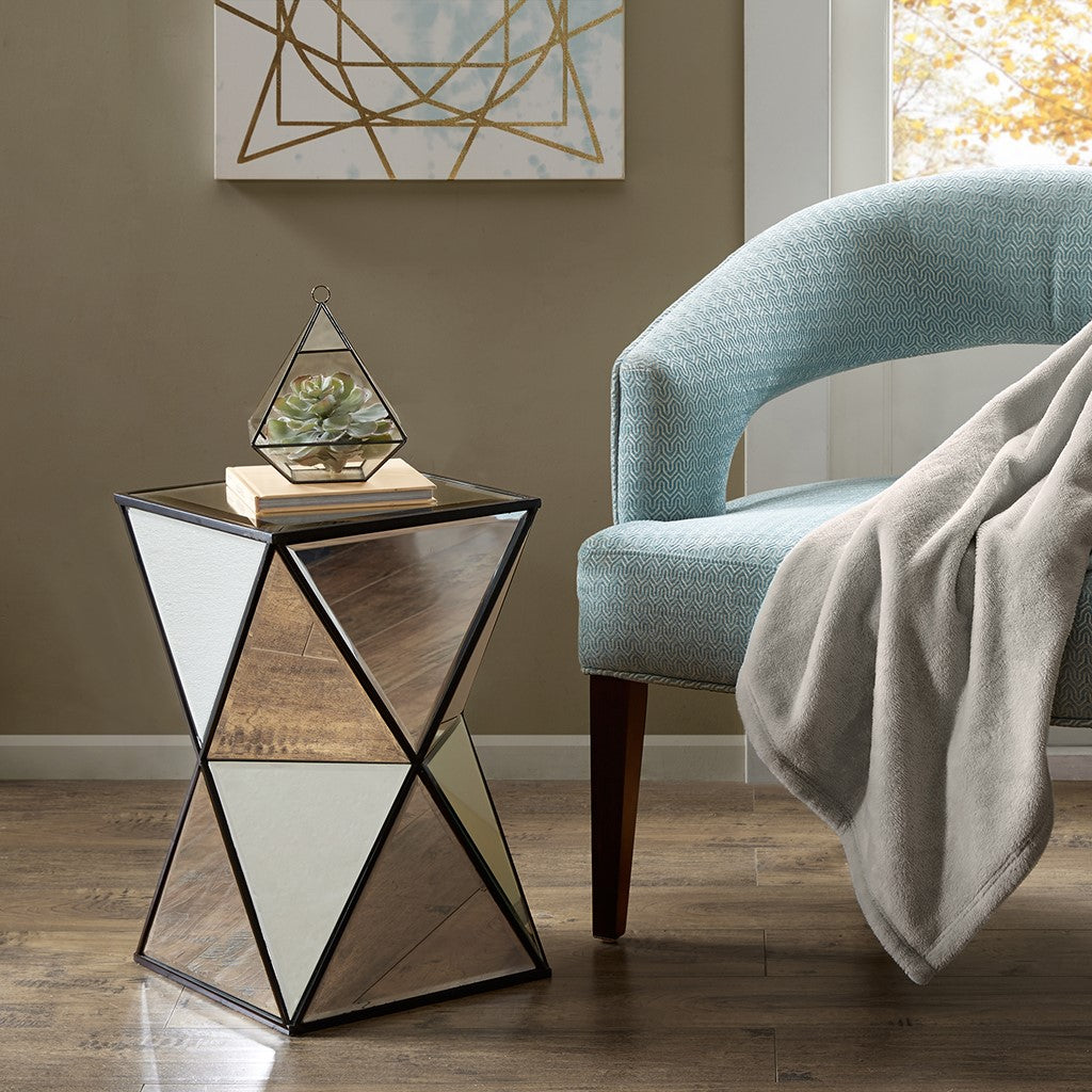 Hendrix Angular Mirror Accent Table