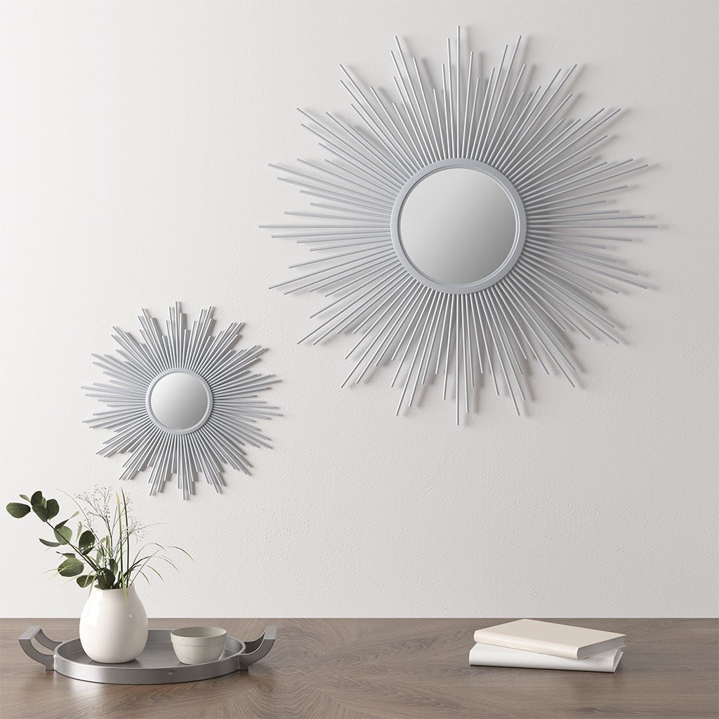 Fiore Round Sunburst Wall Decor Mirror