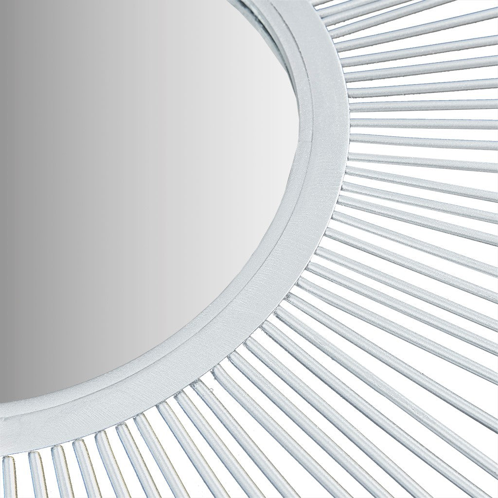 Fiore Round Sunburst Wall Decor Mirror