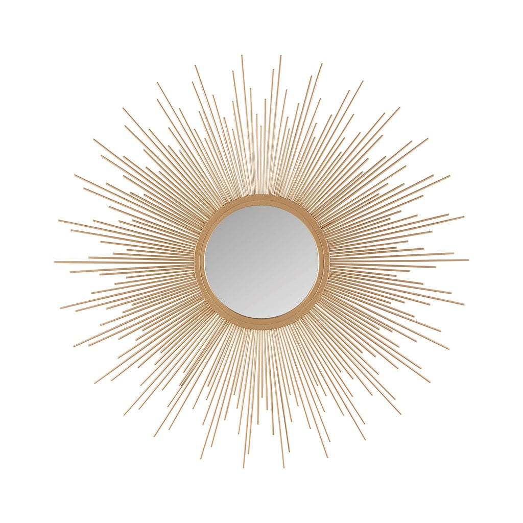 Fiore Round Sunburst Wall Decor Mirror