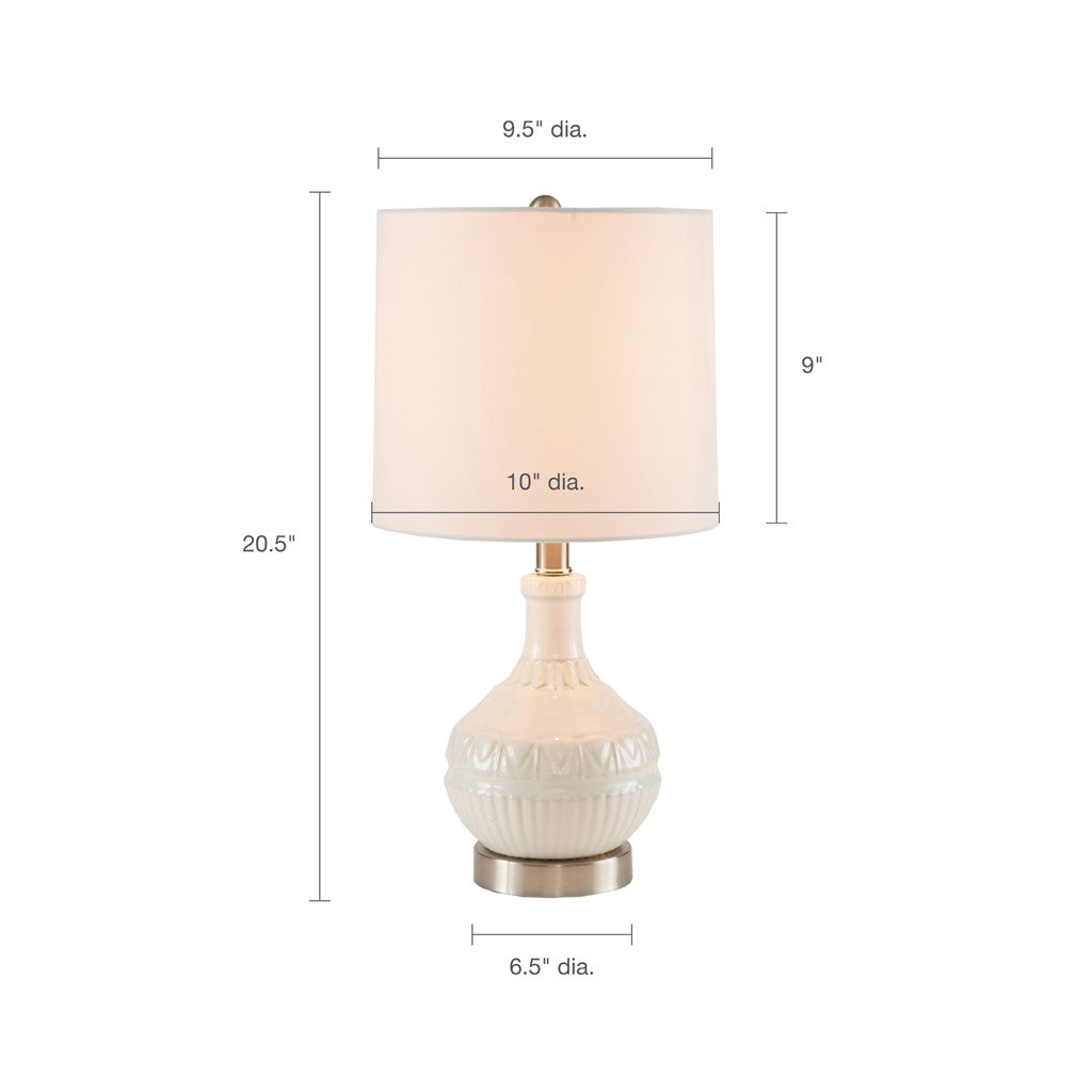 White Gypsy Table Lamp