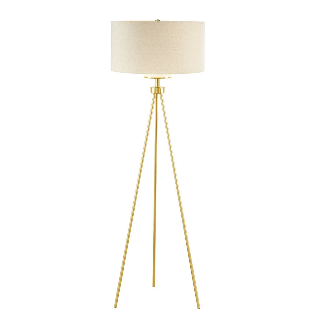 Pacific Tripod Gold Floor Lamp