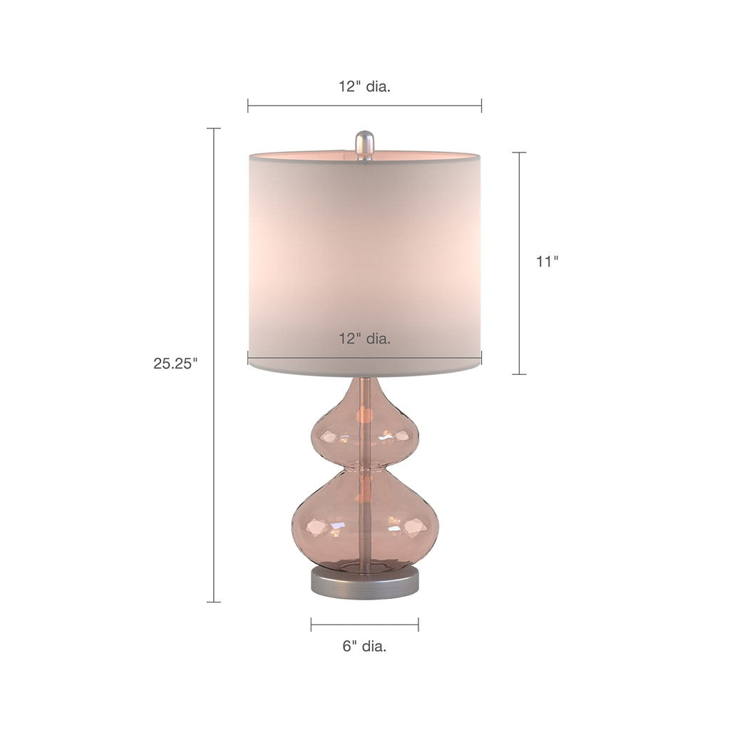 Ellipse Pink Table Lamp Set of 2