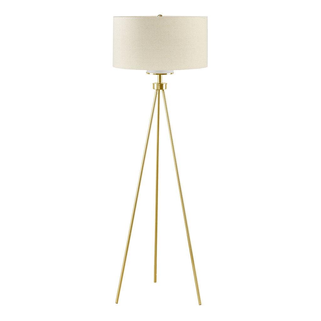 Pacific Tripod Gold Floor Lamp