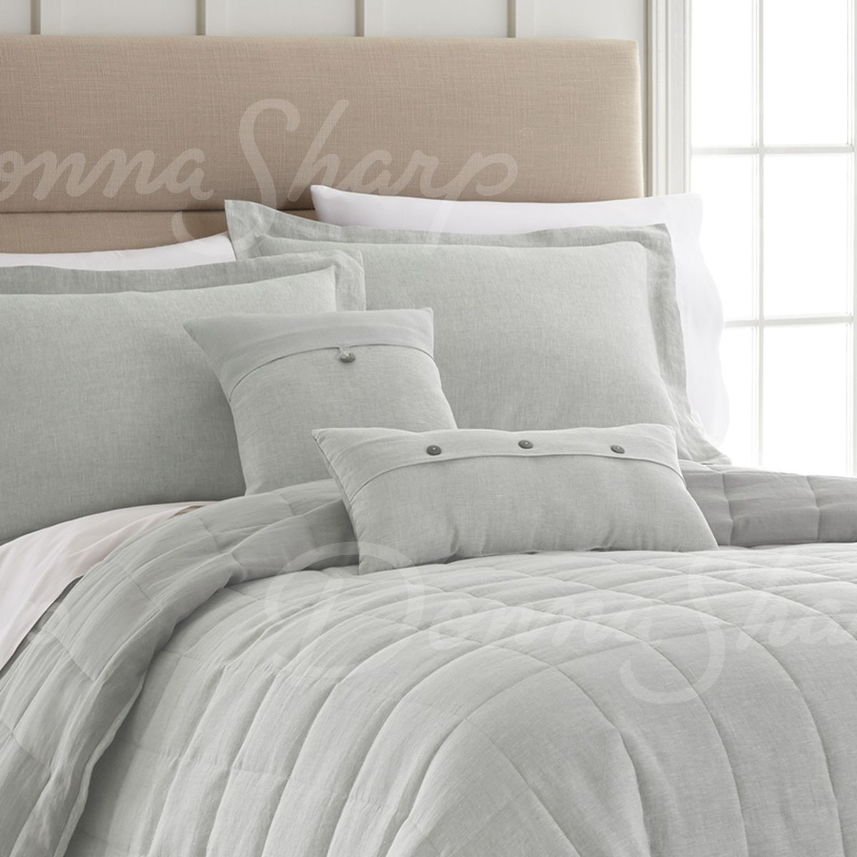 Seafoam Linen Comforter