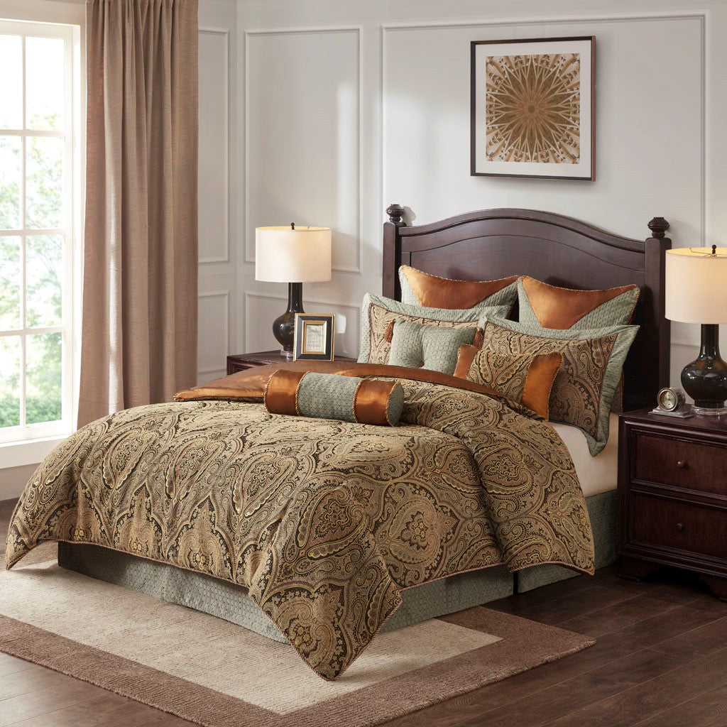 Canovia Springs Jacquard Comforter Set