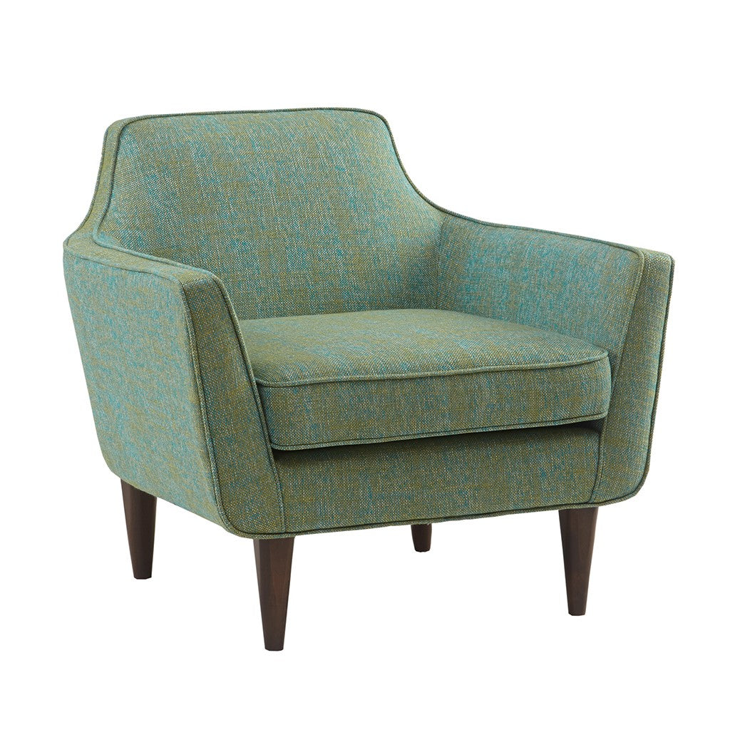 Cruz Blue-Green Mid Century Accent Chair