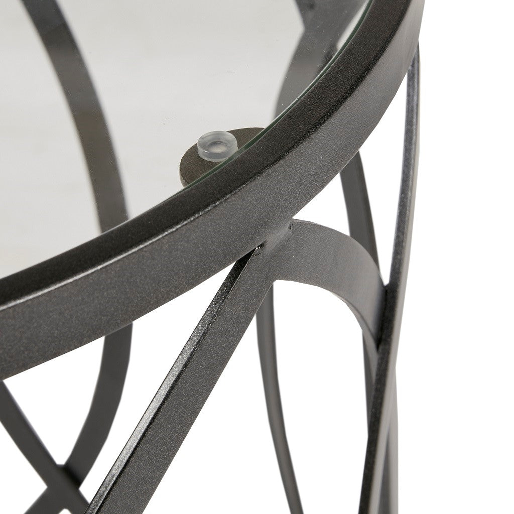 Arlo Metal Eyelet Accent Table