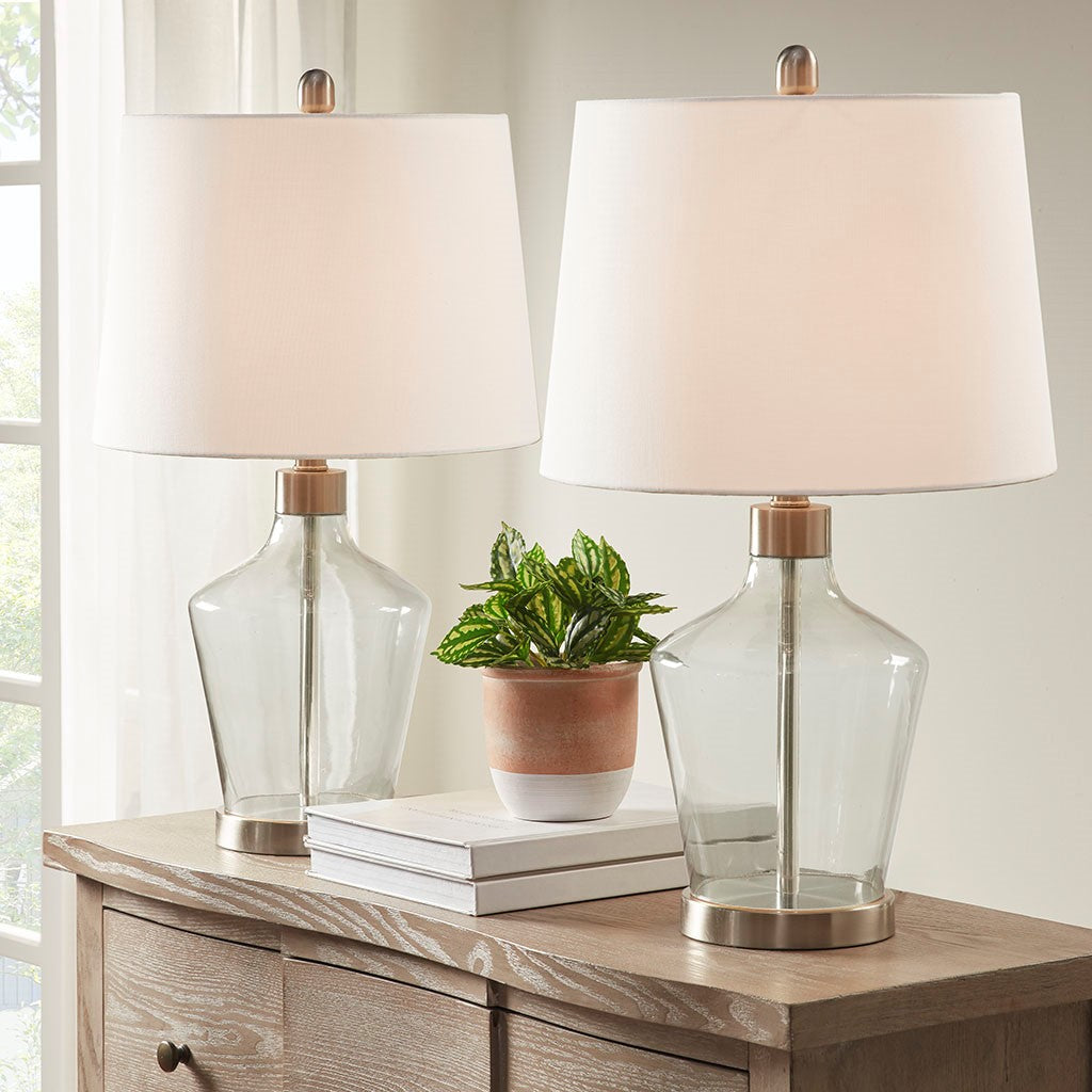 Harmony Grey Table Lamp Set of 2