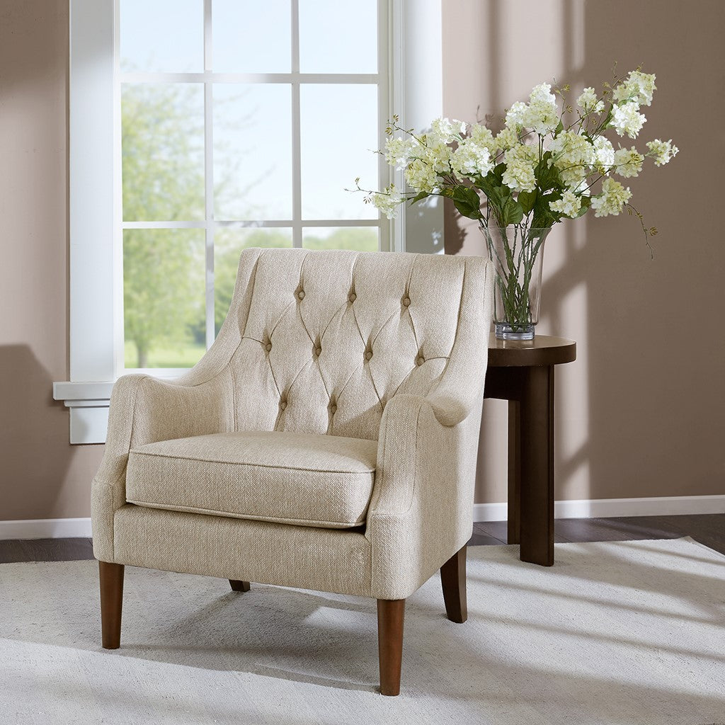 Qwen Button Tufted Accent Chair