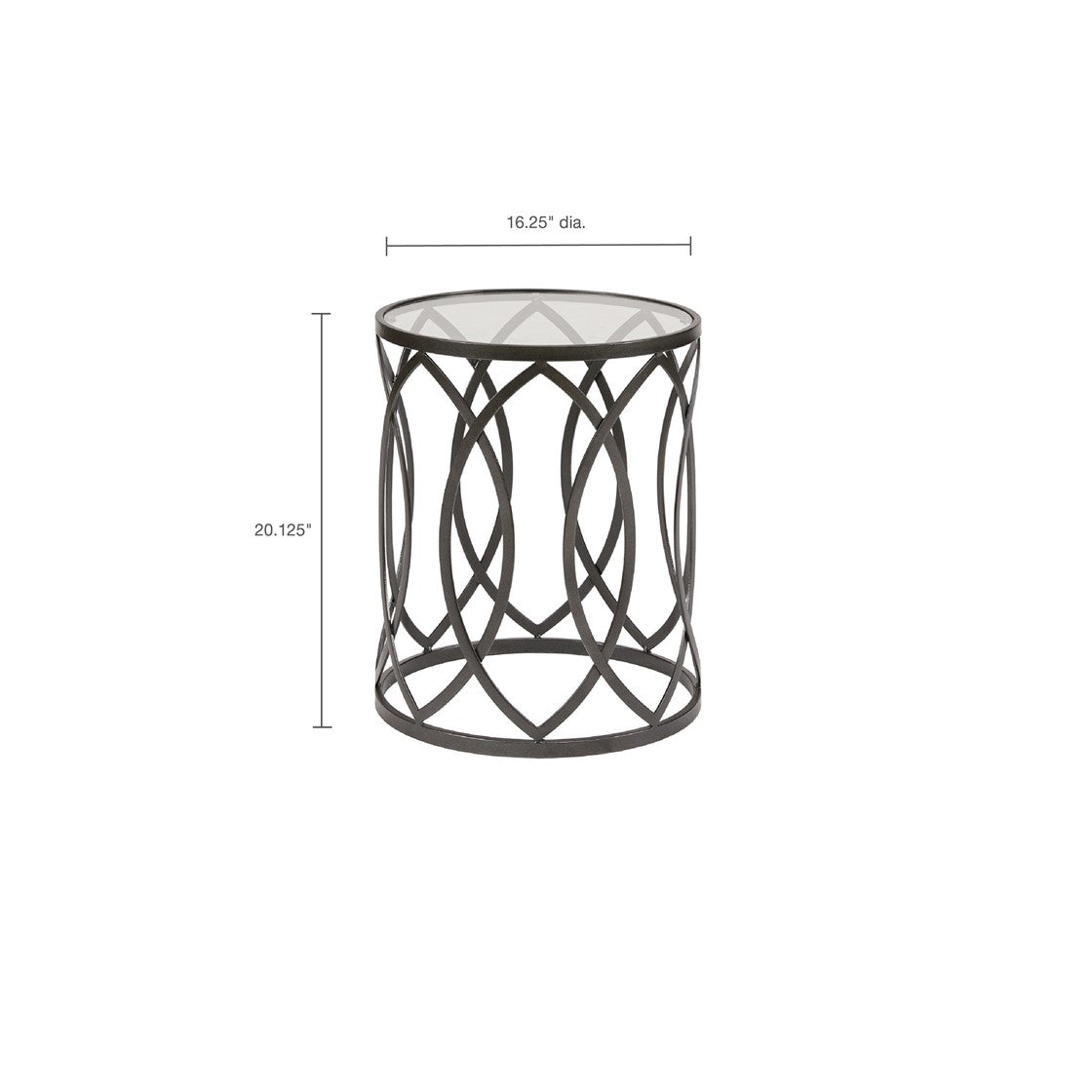 Arlo Metal Eyelet Accent Table