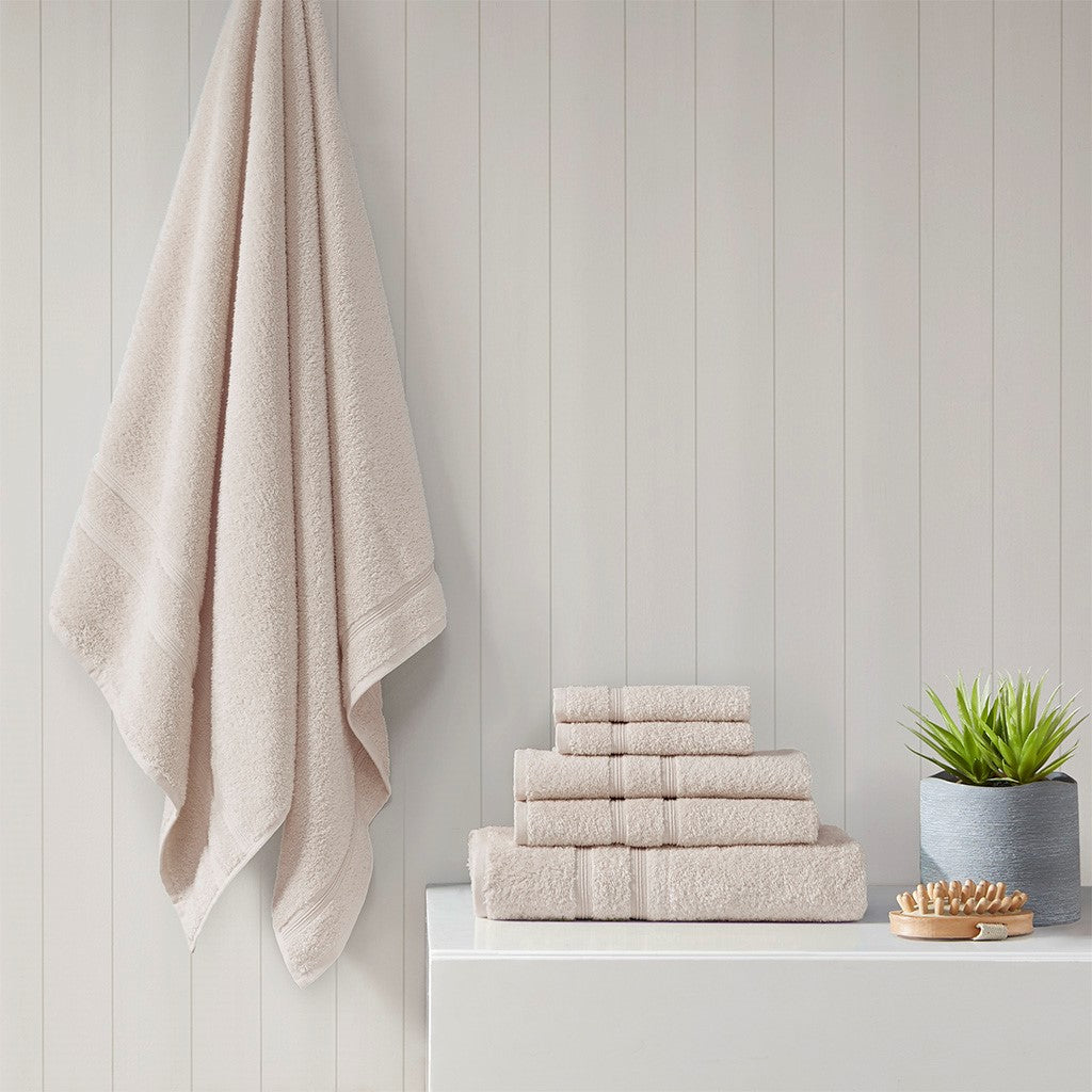 Aegean 100% Turkish Cotton 6 Piece Towel Set