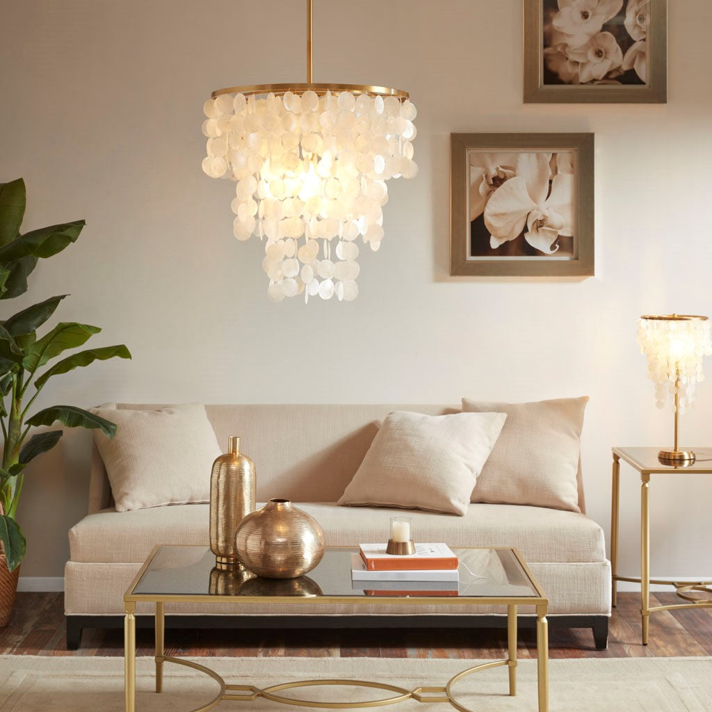 White Isla Chandelier