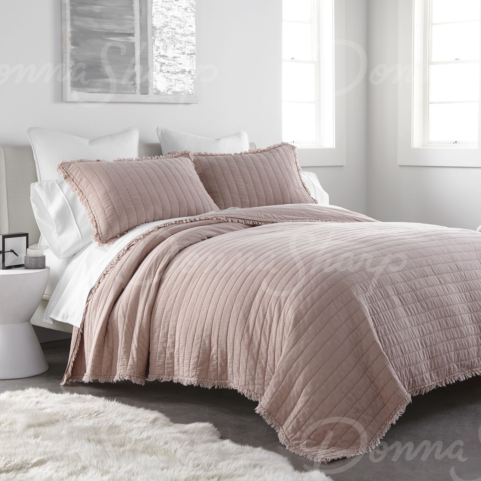 Delano Cotton Quilted 3-piece Bedding Set