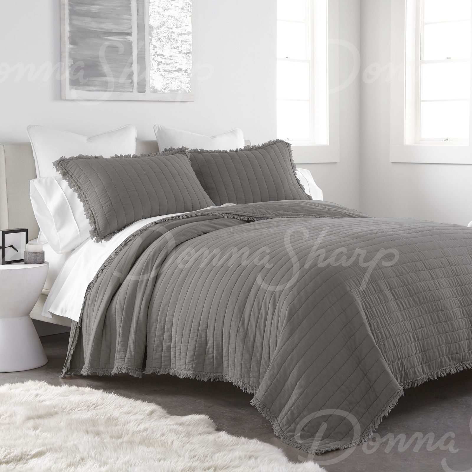 Delano Cotton Quilted 3-piece Bedding Set