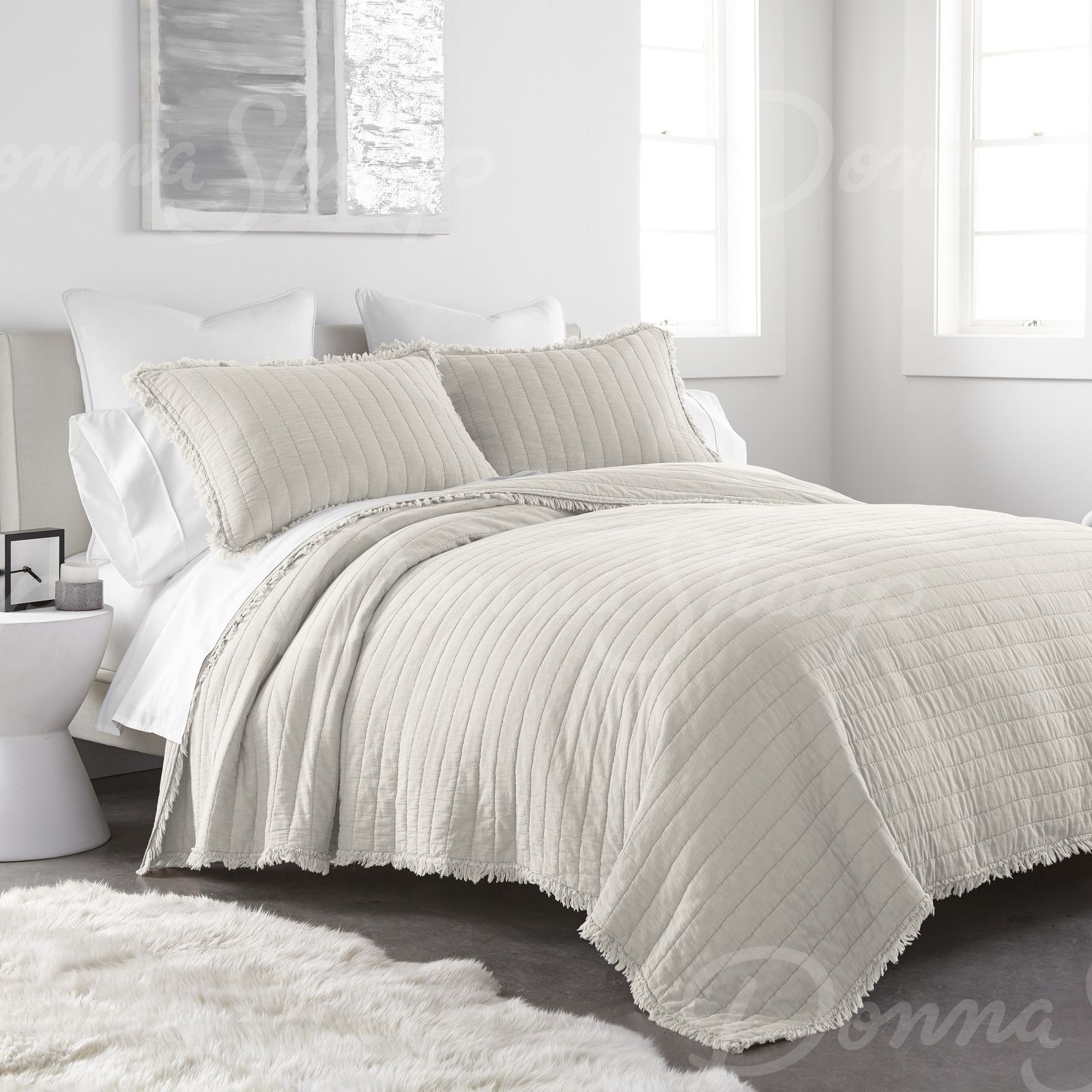 Delano Cotton Quilted 3-piece Bedding Set