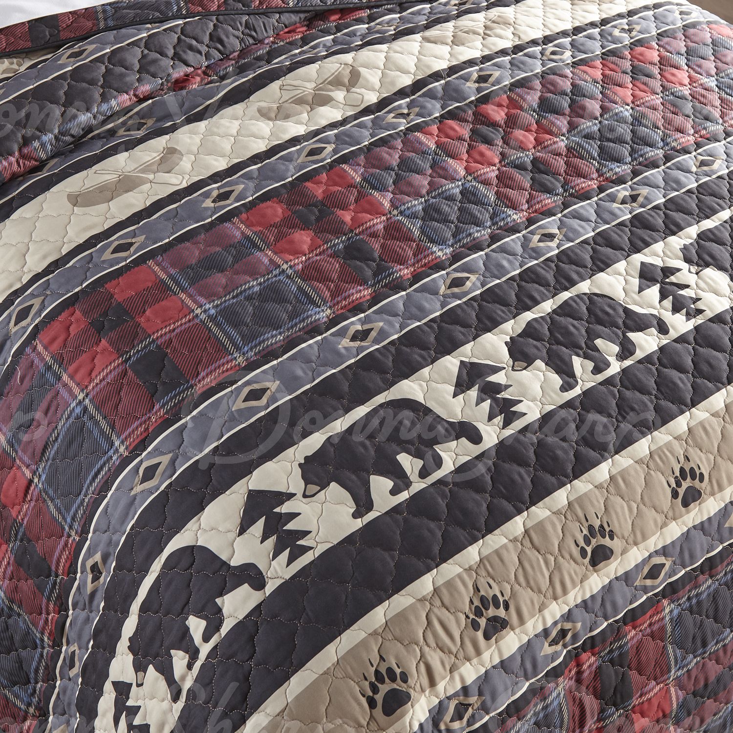 Canoe Trip Quilted Bedding Set